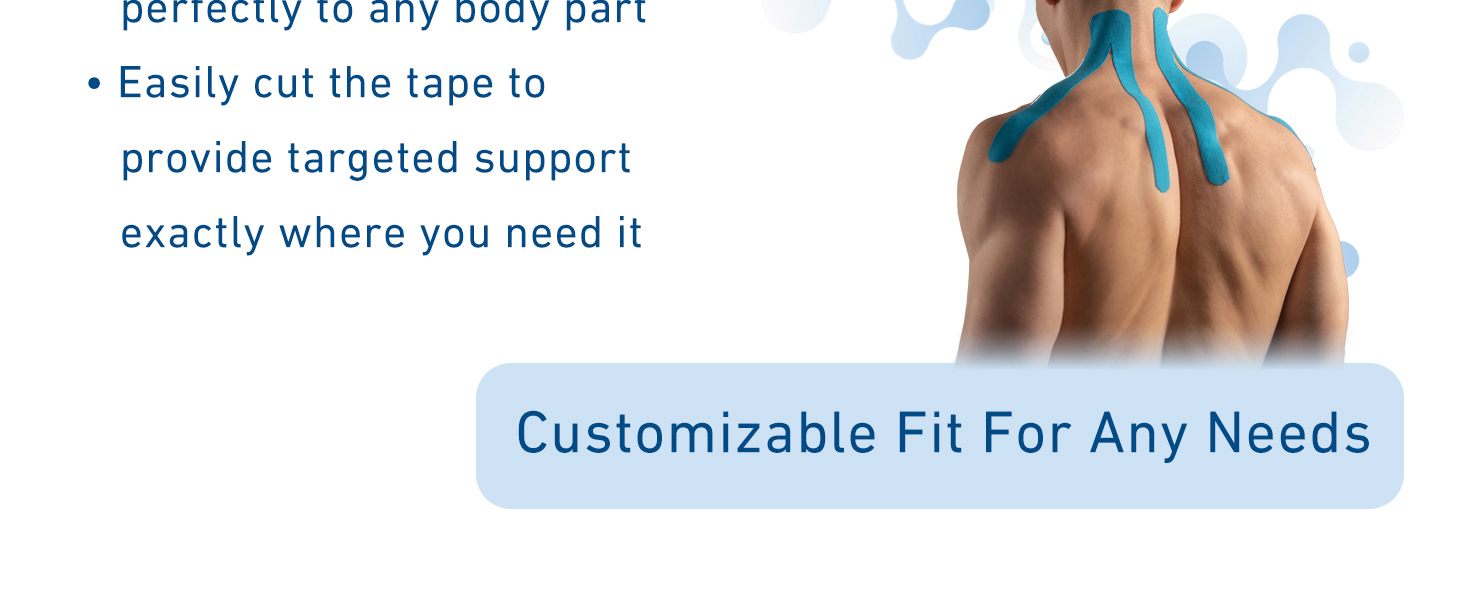 The tape strips can be cut to your specific needs