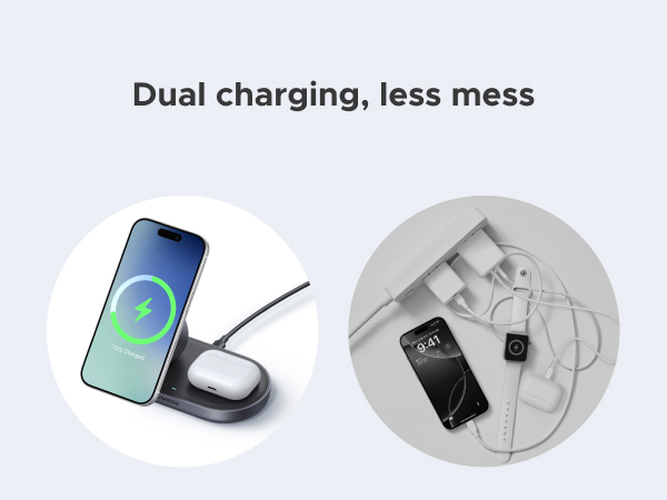 Dual charging, less mess