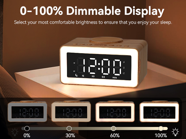 dimmable alarm clock for college dorm best heavy sleepers digital clocks bedrooms large display 