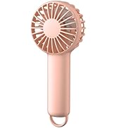 KIDEE Handheld Fan, Portable Mini Fan 3 Speeds Adjustable, Small Personal Battery Operated, Cute ...