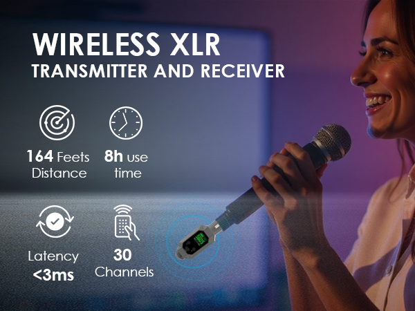 wireless xlr transmitter and receiver