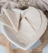 100% Bamboo Wedding Cocktail Napkins Disposable (250 Pack)