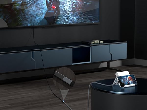 90 Degree Type-C Right Angle male to female extended monitor cable cord ,Support 4K@60Hz HD Video