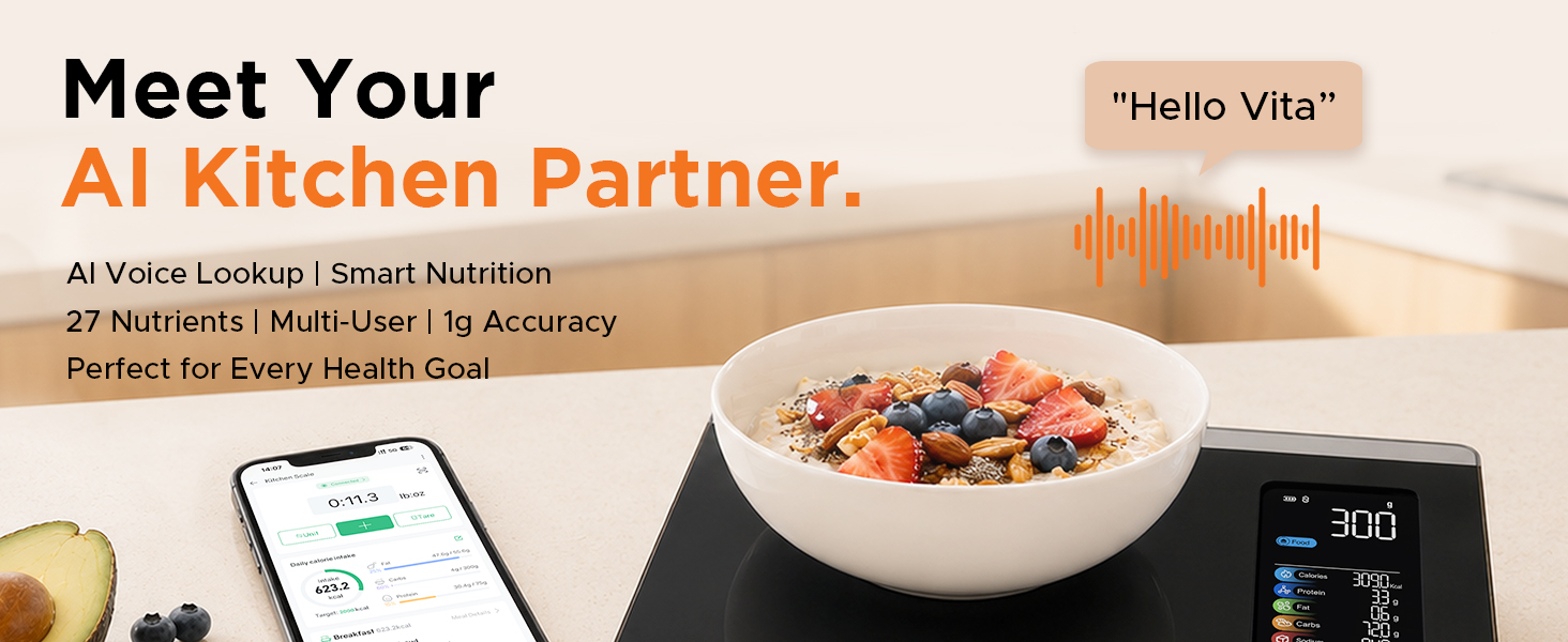 food scale with nutritional calculator