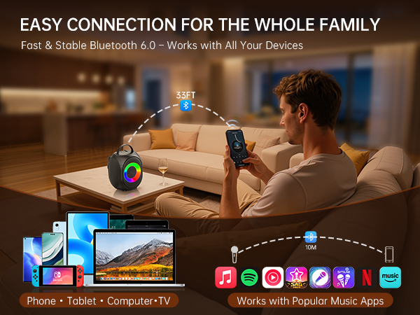 Kinglucky Karaoke Machine for Kids/Adults