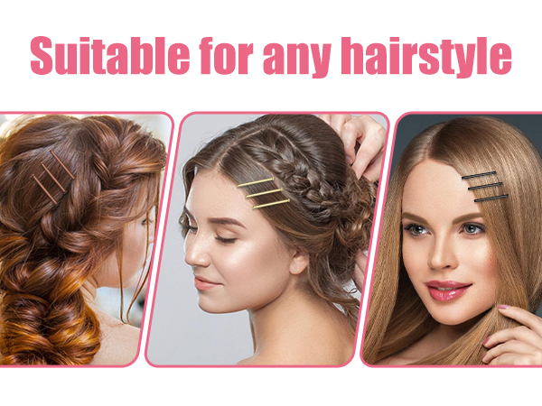 Brown bobby pins