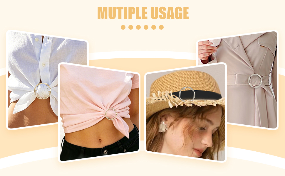 shirt ties clips for women