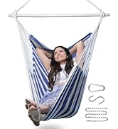 ADVOKAIR Hammock Chair Swing-XXL Large Hanging Hammock Chair for Bedroom-Max 500 Lbs-70in Indoor ...
