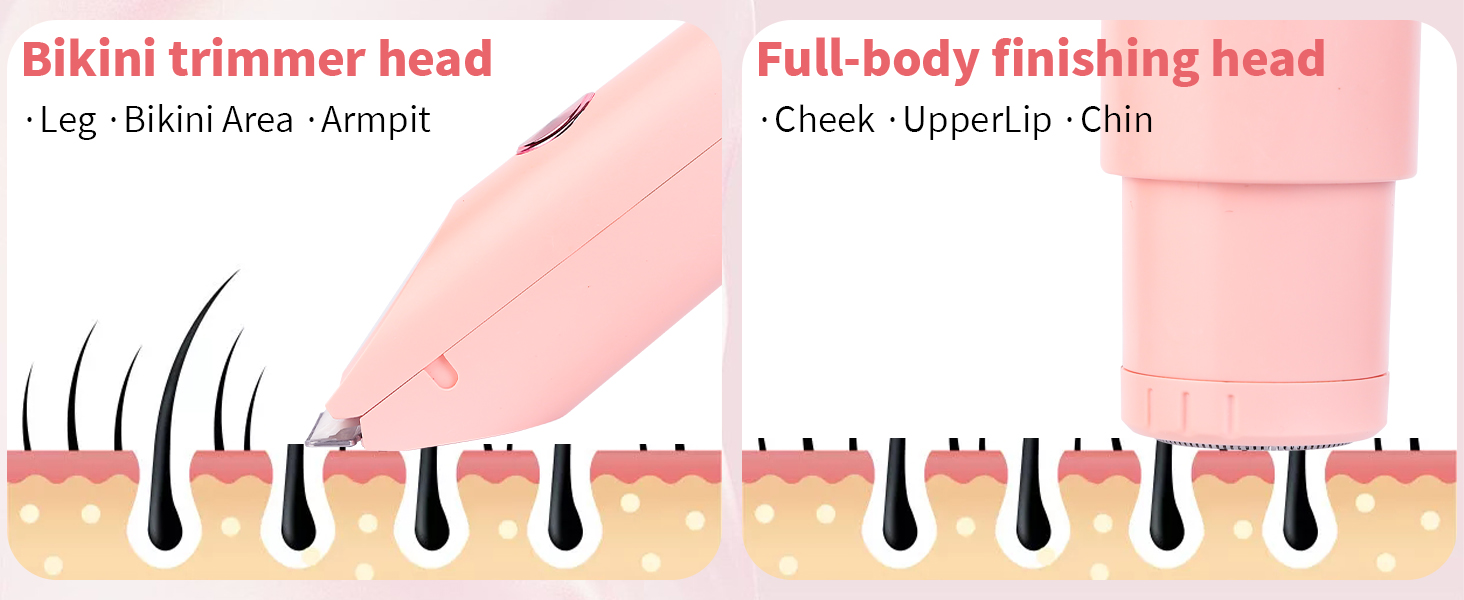 Electric Razor for Women Men Facial Hair Remover, Rechargeable Led Display Hair Removal Kit