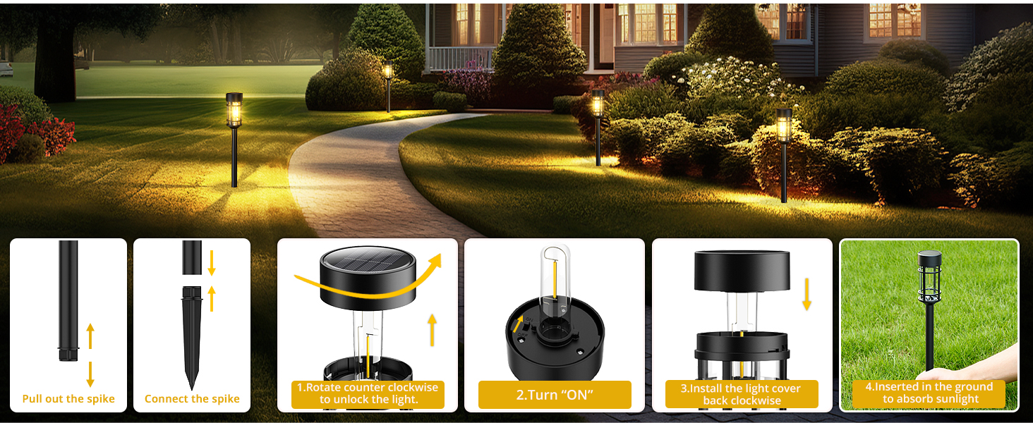 Solar Lights Outdoor Waterproof