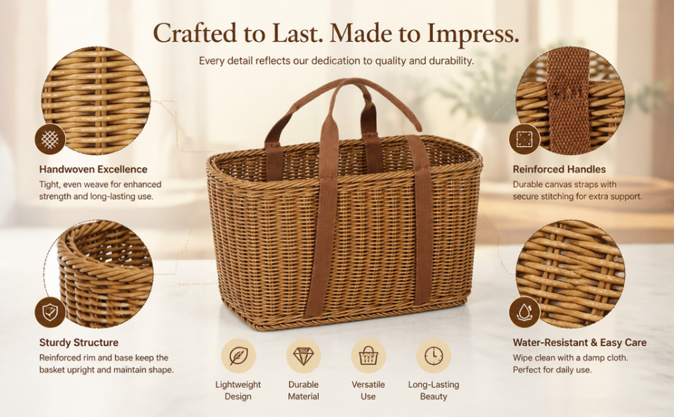 Woven Shopping Basket