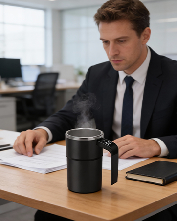 automatic stirring cup