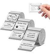 3 Rolls Clear Labels for NIIMBOT B1 B21 B3S K3 Label Maker, 1.57'' x 1.18'' (40x30mm) Printer Lab...