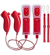 Motion Plus Wii Controllers 2Packs with Nunchucks, Wii Remote Controllers Compatible for wii and ...