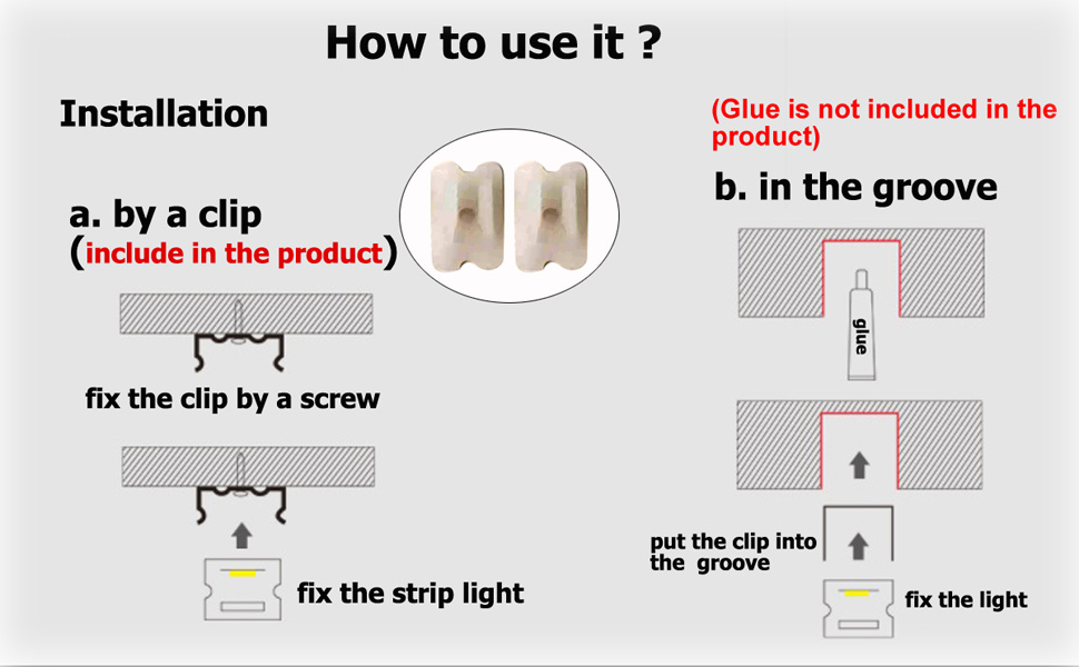 Neon Strip Light Without Adapter
