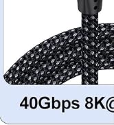 VoroDcip Thunderbolt 4 Cable 6FT, USB 4 Cable [40Gbps Data Sync/8K Display/240W Fast Charging] Co...