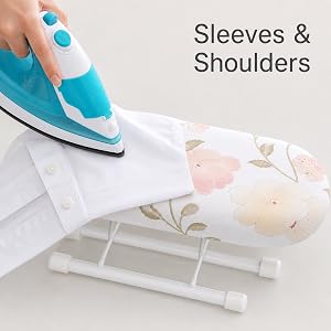 small tabletop ironing board for sleeves and shoulder areas