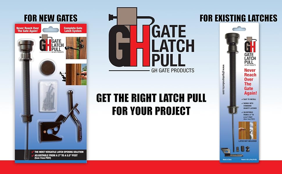 gate latches for new or existing gates