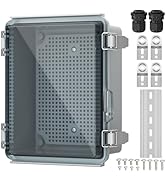 Joinfworld Outdoor Electrical Box Transparent Cover 8.7x6.7x4.3