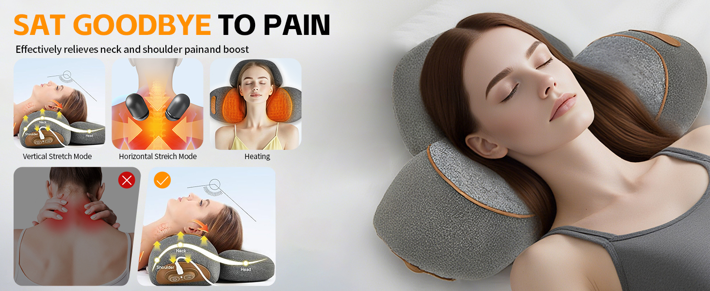3-in-1 neck massager pillow