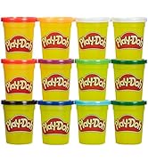 Play-Doh Jewel Colors Bulk 12-Pack of 4-Ounce Cans, Easter Basket Stuffers for Girls &amp; Boys, Part...