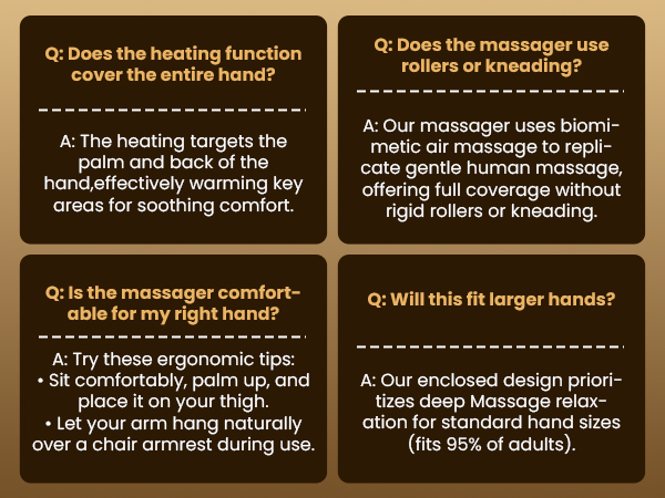 professional hand massager for arthritis and carpal tunnel with heat and compression UL certified