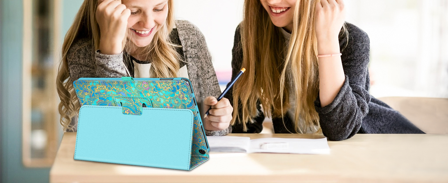 Kindle hd 10 case cover 2023 sleeve bag flip folding magnetic Rotatable Kickstand Shockproof