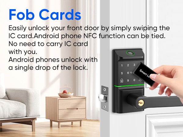 Keypad Smart Door Lock with Handle