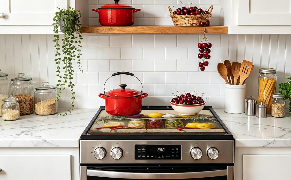 Glass stove top cover