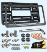 Aootf Front License Plate Bracket- Universal Front Bumper License Plate Mounting Kit, Car Tag Hol...