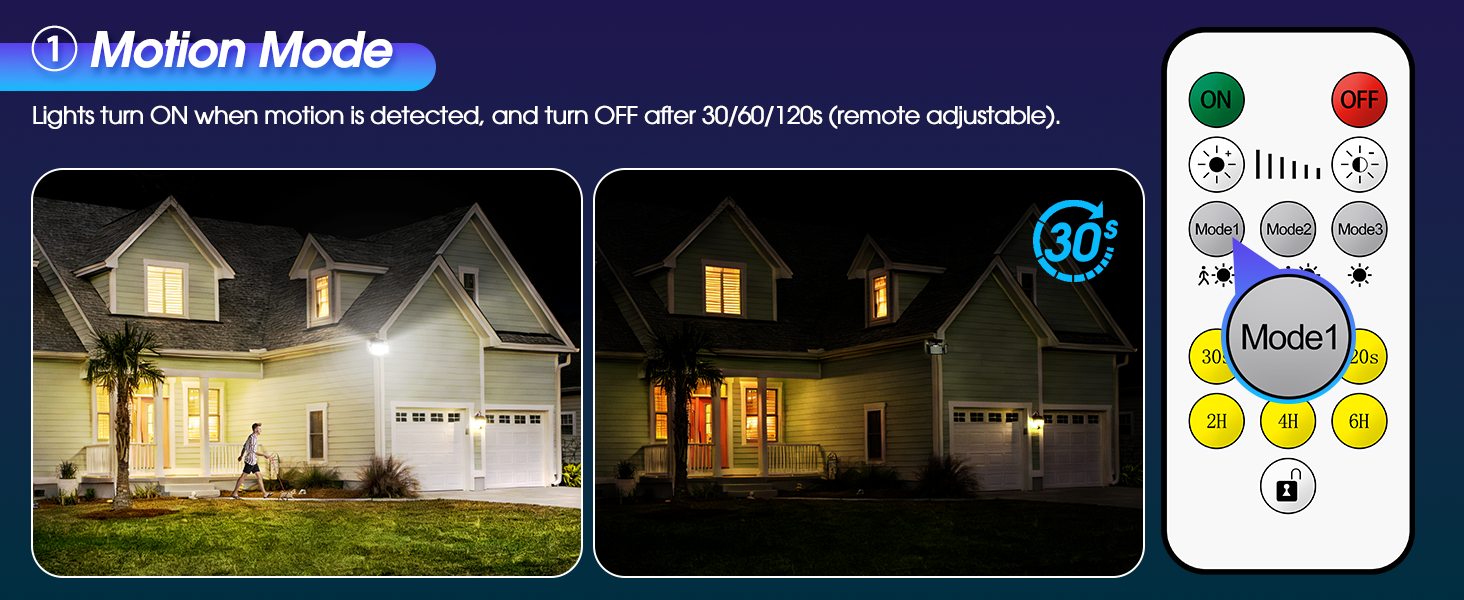 outdoor sensor lights motion detector
