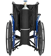 JOYTUTUS Oxygen Tank Holder for Wheelchair, Portable D &amp; E Cylinder Transport Bag, Oxygen Cylinde...