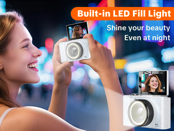 digital camera with fill light