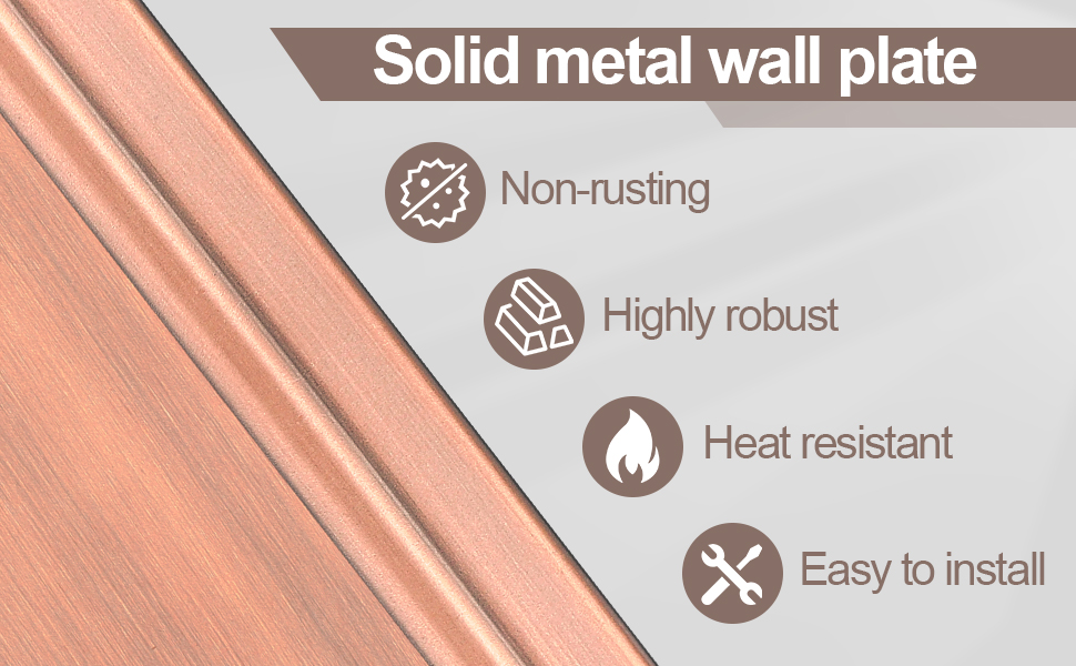 Antique Copper Wall Plates