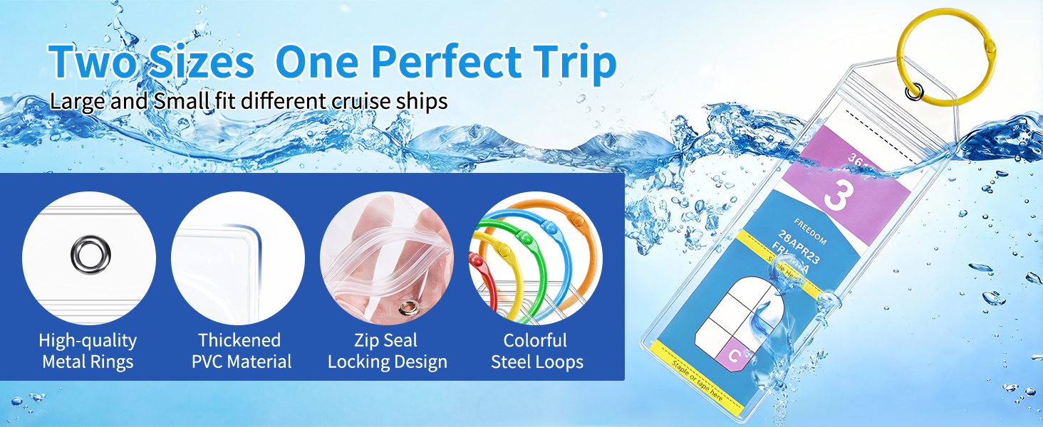 CASMONAL Large Size Cruise Luggage Tag Holders