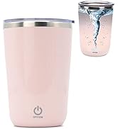 daasigwaa Rechargeable Self Stirring Mug - Magnetic Electric Auto Mixing Stainless Steel Cup for ...