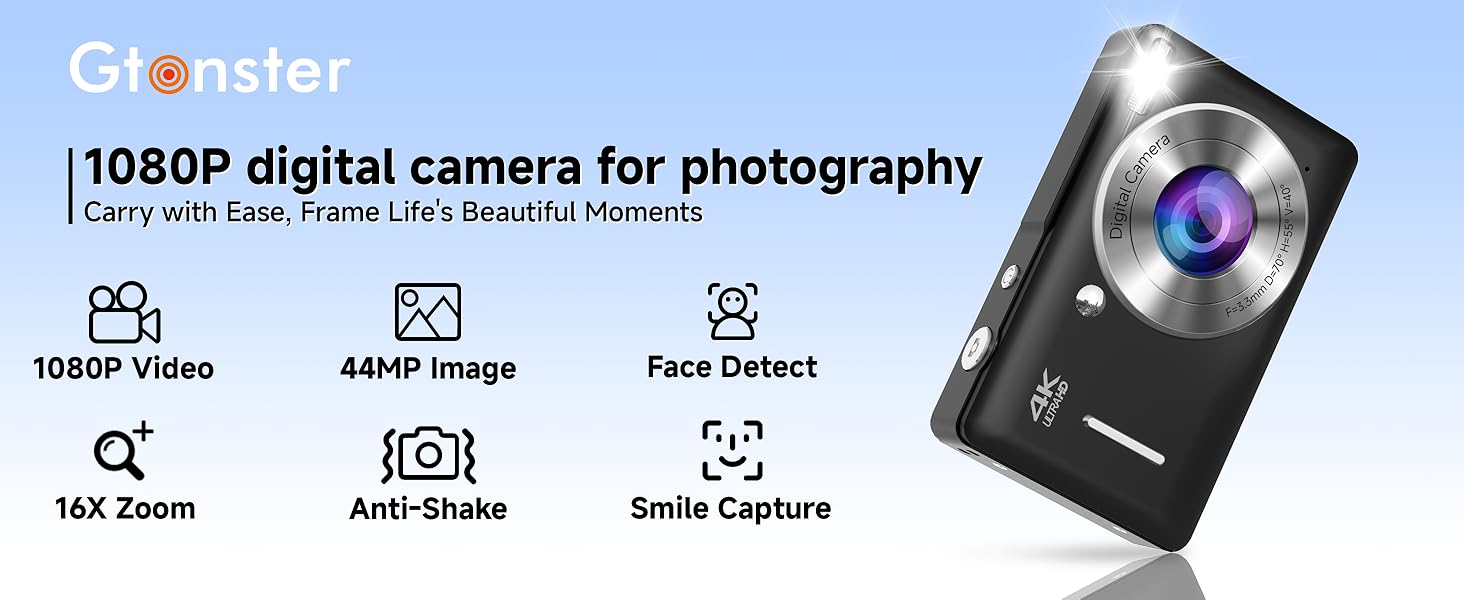 FHD black digital camera,best digital camera,vintage camera,digital camera for kids