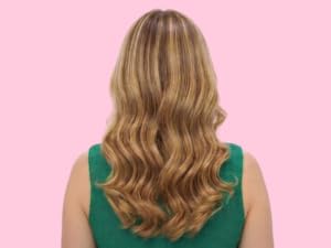 Curled hair