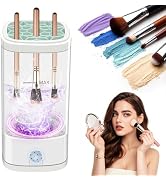 Makeup Brush Cleaner, Multi-Functional Cosmetic Brush Cleaner, Portable Automatic Makeup Brush Cl...
