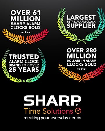 Sharp trust alarm clock peakeep dependable long lasting