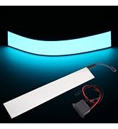 KUJOBUY 12X2 Inch 12V Flexible Electroluminescent Tape Panel Backlight Decorations Light with Inv...