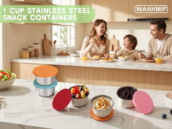 Stainless Steel Snack Containers