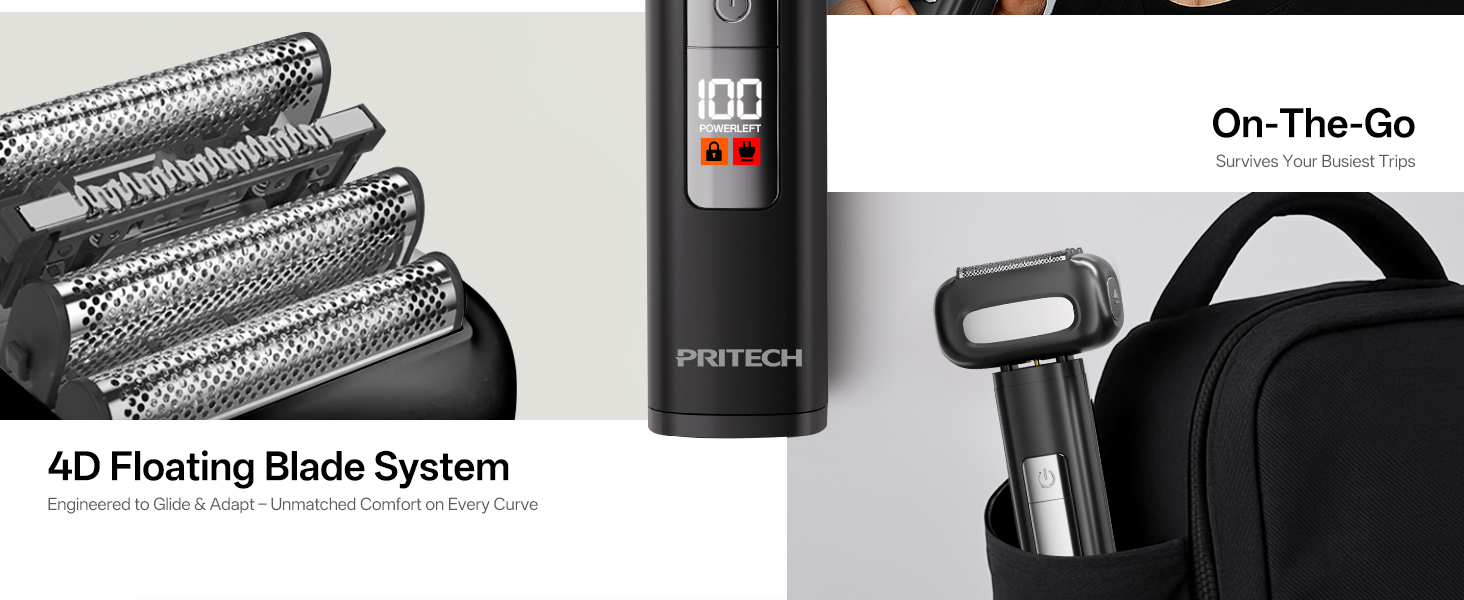 PRITECH Electric Razor Men Shaving Face