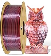 DO3D Silk PLA Dual Color in 1 Coextrusion 3D Printer Filament, 1.75mm 2 Color Silk PLA Printing M...