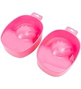 Framendino, 2 Pack Manicure Bowls Nail Soaking Soak Off Tray Bowls Art Polish Remove Hand Wash Po...