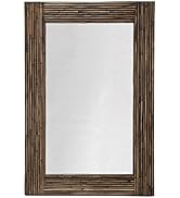 KOUBOO 1040006 Rectangular Rattan Wall Mirror, 24