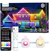ANGELHALO Permanent Outdoor Lights, 100ft Smart Outdoor Lights with 72 LED Lights, Cool/Warm Eave...