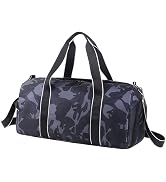 mezhsa Kids Overnight Duffle Bag Girls Boys Sports Gym Bag with Shoe Compartment Wet Pocket Camou...