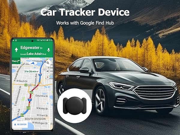 Car Tracker Device with Google Find Hub