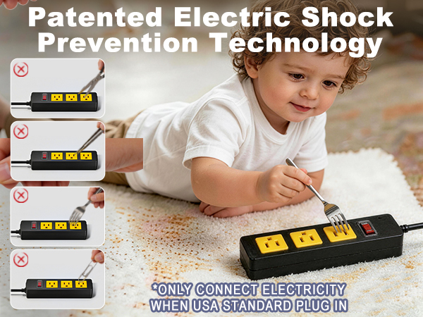 Waterproof Outdoor Power Strip with Extension Cord